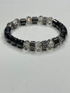 Hematite and Crystal Bracelet