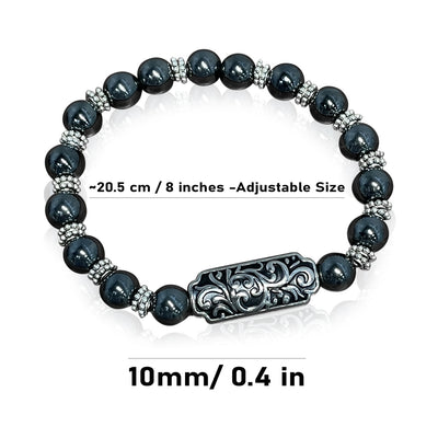 Hematite with Silver Findings - Bracelet